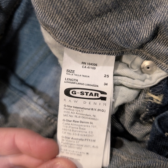G-Star Raw Midge Straight Low Rise Jeans Womens 26x29.5 - Picture 3 of 9